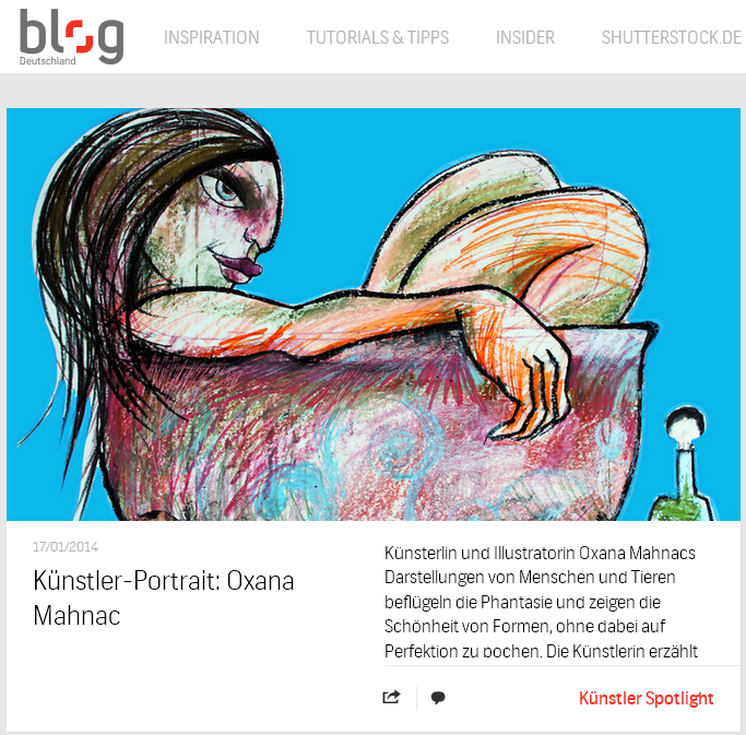 shutterstock, blog, Oxana Mahnac, Interview, 2014
