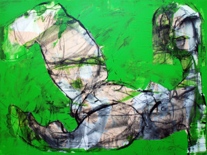 For Henry Miller (02), Öl auf Leinwand, 60 x 80 cm, Oxana Mahnac, 2011